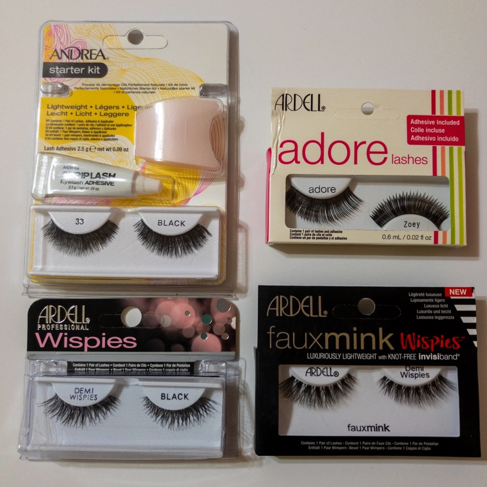 Andrea Lashes Starter Kit and 3 Ardell Lashes